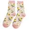 Miss Sparrow: Bambus Socken Sonnenblumen creme