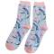 Miss Sparrow: Bambus Socken Sweet Bird hellblau