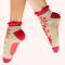 Powder: Sneaker Socken Damen Bambus Rouge Blooms