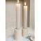 Home Society: Kerzenhalter Mave beige - Kerze XL