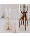 Eulenschnitt: Papierhasen 2 Größen 15/25cm beige