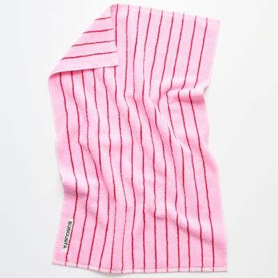 Bongusta: Handtuch 50x80cm rosa-rot gestreift