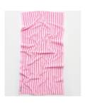 Bongusta: Badetuch 70x140cm Naram rosa-rot gestreift