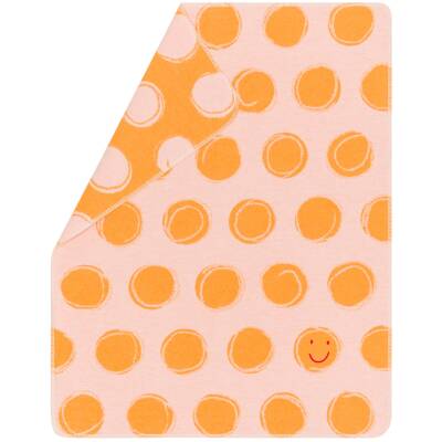 David Fussenegger: Babydecke 70x90cm Happy Faces orange