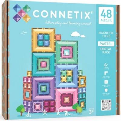 Connetix: Magnetbausteine Pastel Portal 48Teile