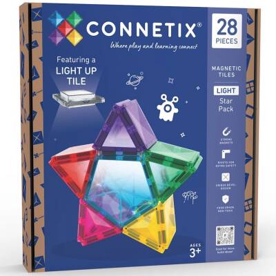 Connetix: Magnetbausteine Light Star 28Teile