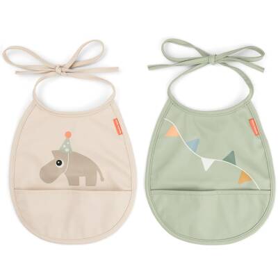 Done by Deer: Lätzchen abwaschbar 2erSet Celebration