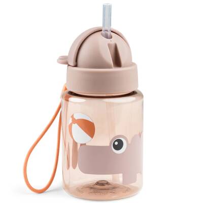 Done by Deer: Trinkflasche mit Strohhalm Powder