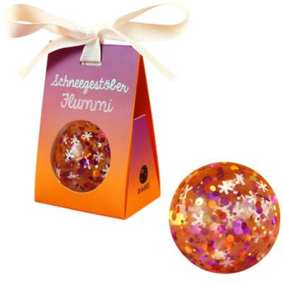 Flummi Schneeflocke Konfetti Ø 49mm Ava&Yves