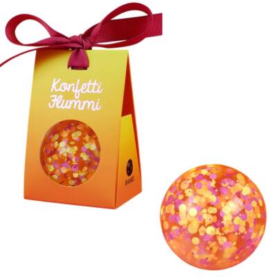 Flummi Konfetti lila-gelb-apricot Ø 49mm Ava&Yves
