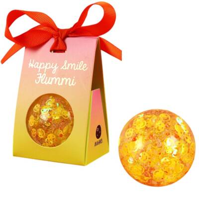 Flummi Happy Smile Konfetti gelb Ø 49mm Ava&Yves