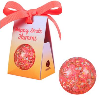 Flummi Happy Smile Konfetti neonpink Ø 49mm Ava&Yves