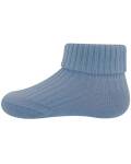 Babysocken blau mit Umschlag Ewers