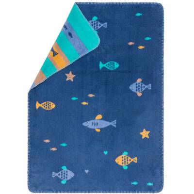 David Fussenegger: Babydecke 75x100cm Mila Fische