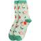 Miss Sparrow: Bambus Socken Apples green