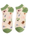 Miss Sparrow: Sneaker Socken Bambus Garten creme