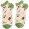 Miss Sparrow: Sneaker Socken Bambus Garten creme