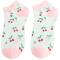 Miss Sparrow: Sneaker Socken Bambus Mini Cherries mint