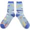 Herren Socken Bambus Unterwasser blau Mr Sparrow