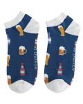 Mr Heron: Sneaker Socken Herren Heres to beer blau