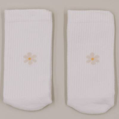 Eulenschnitt: Weiße Socken-Daisy