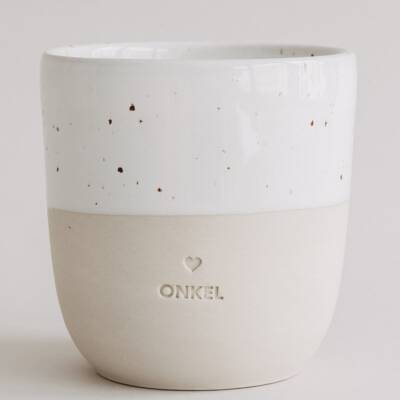 Eulenschnitt: Becher Onkel Steingut