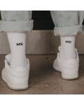 Eulenschnitt: Weiße Socken MR