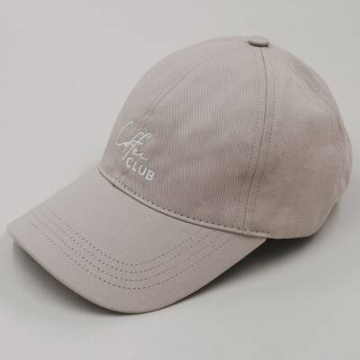 Cap Coffee Club taupe Eulenschnitt