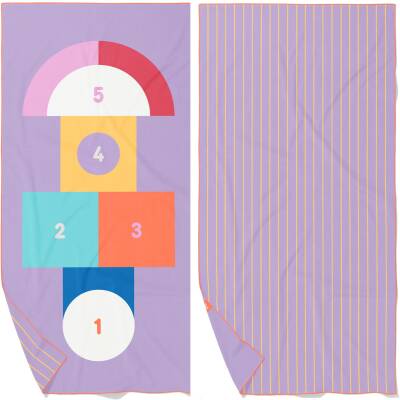 Mikrofaser Badetuch Hüpfspiel 140x70cm Quut