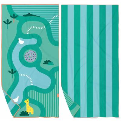 Mikrofaser Badetuch Safari 140x70cm Quut