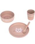 Lässig: Kindergeschirr 4-teilig Tiny Team Cat