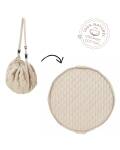 Play and Go: Organic Spieldecke 2in1 Stripes Blue