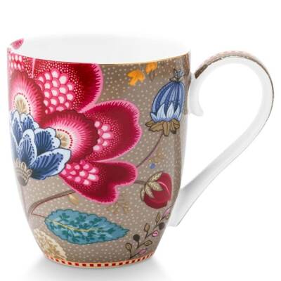 Pip Studio: Tasse XL 450ml Blooming Tales Fantasy Khaki