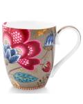 Pip Studio: Tasse XL 450ml Blooming Tales Fantasy Khaki