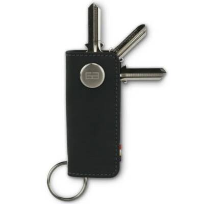 Keyholder Leder Carbon Black Lusso Garzini
