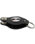 AirTag Keyholder Leder Carbon Black Lusso Garzini