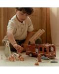 Little Dutch: Holz Feuerwehrauto mit viel Zubehör