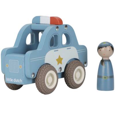 Holzspielzeug Polizei blau Little Dutch