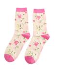 Miss Sparrow Bambussocken Pretty Flowers | Damen Socken...
