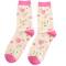 Miss Sparrow Bambussocken Pretty Flowers | Damen Socken mit Blumen