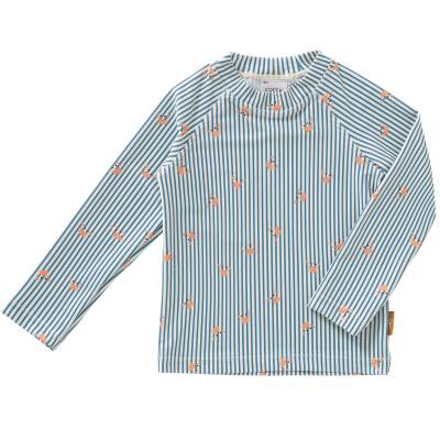 UV Badeshirt Langarm Kinder Stripes Crab Fresk