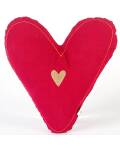 Good old friends: Herzkissen Goldenes Herz 27x27cm