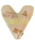 Good old friends: Herzkissen Guten Morgen 27x27cm