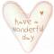 Good old friends: Herzkissen Wonderful day 27x27cm
