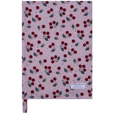 Krasilnikoff: Geschirrtuch Cherries rose Baumwolle