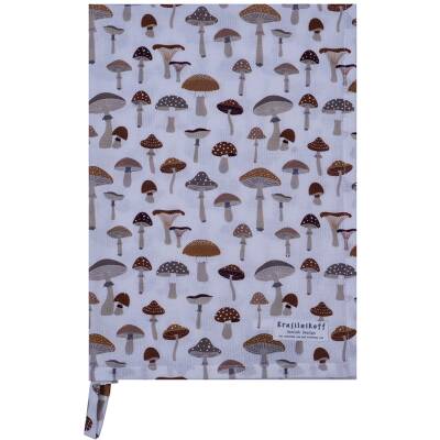 Krasilnikoff: Geschirrtuch Mushroom braun Baumwolle