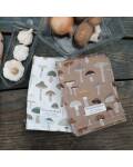Krasilnikoff: Geschirrtuch Mushroom braun solid Baumwolle