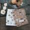 Krasilnikoff: Geschirrtuch Mushroom braun solid Baumwolle