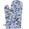 Krasilnikoff: Ofenhandschuh Flowers blau