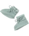 Engel: Baby-Schühchen mit Bändel Wollfleece...